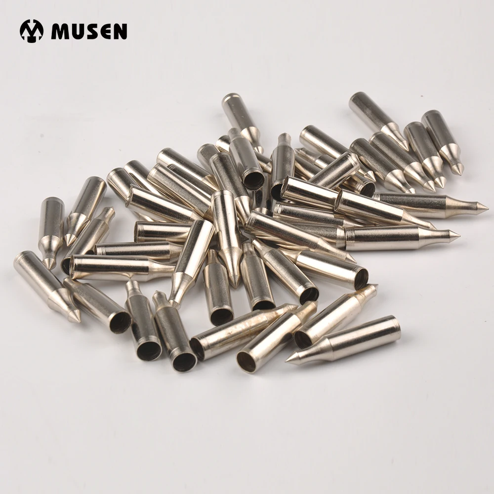 

Diameter 7mm Arrowheads Broadheads Tips Silver Metal Hunting for DIY Fiberglass Arrow Longbow Archery Shooting Hunting