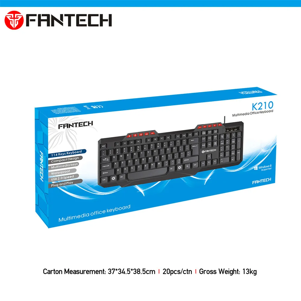 FANTECH K210 Multimedia Office Keyboad 4 FANTECH K210 Multimedia Office Keyboad 4
