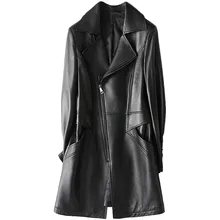 Настоящая Натуральная куртка женская одежда корейская винтажная овчина пальто весна осень черные женские топы Chaqueta Mujer KQN68624 2767