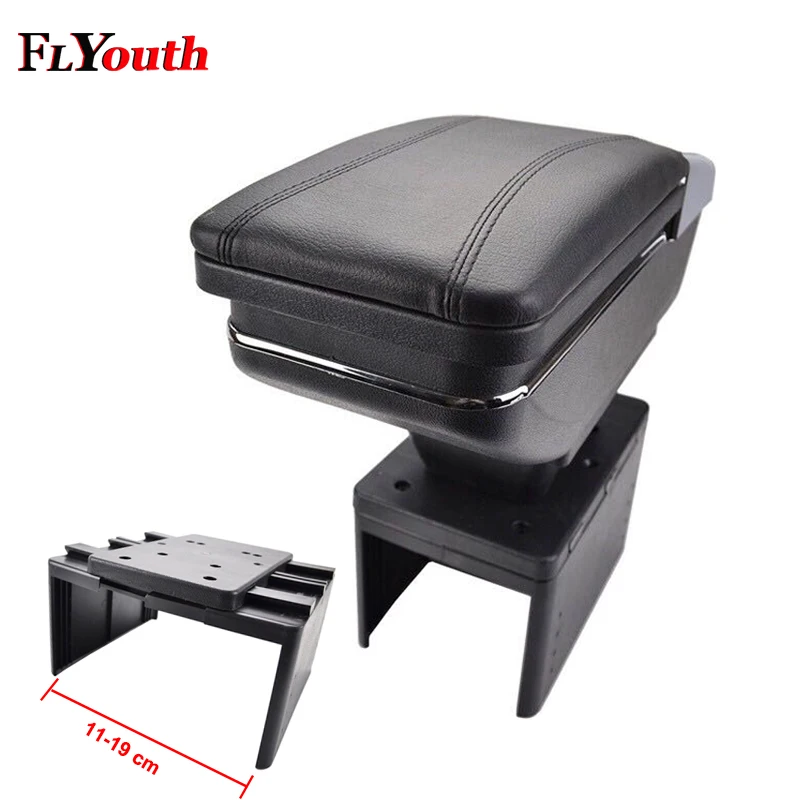 

Auto Car-Styling Central Store Content Box Cup Holder Universal Car Central Container Armrest Box Pu Leather Accessories