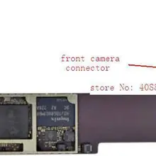 30 шт./партия, для iPad мини фронтальная камера гибкий кабель fpc разъем 18pin на материнской плате ремонт части, HK