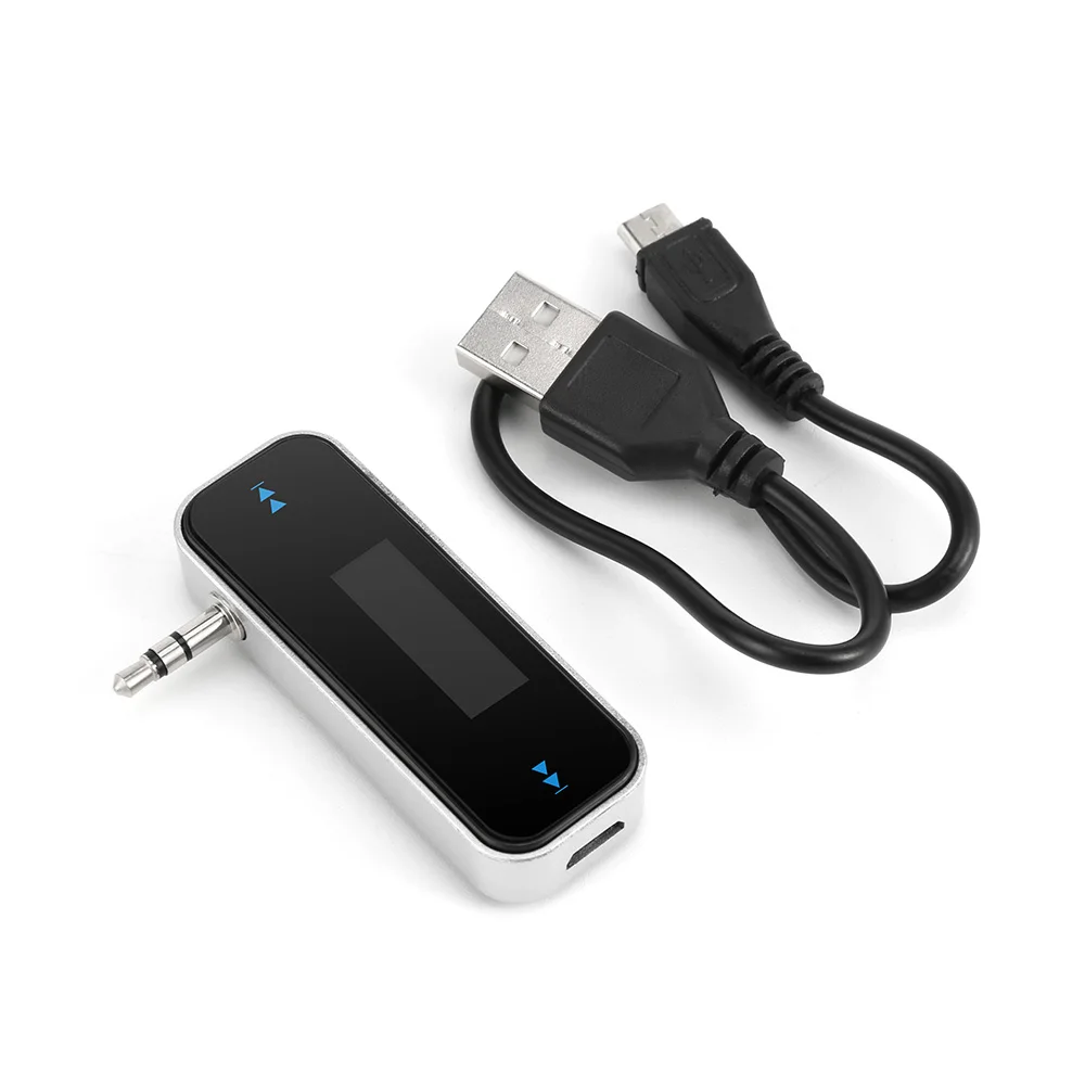 3.5mm Wireless Music Audio FM Transmitter In-car Transmitter car mp3 Transmitter For iPhone 4 5 6 6S Plus Samsung iPad