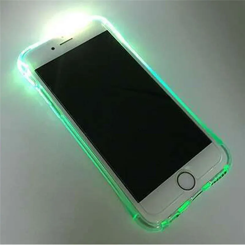 Light Up Lum LED Selfie Light Case Shockproof Soft TPU Phone Cover Case