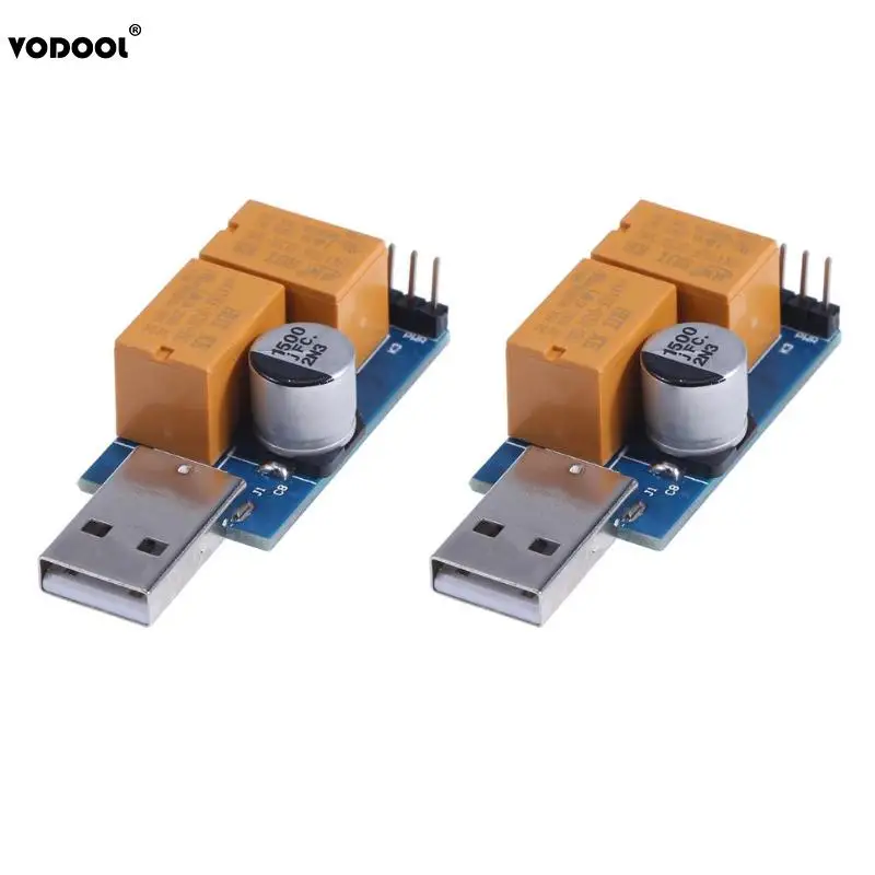 2pcs USB Watchdog Timer Card Double Relay Unattended