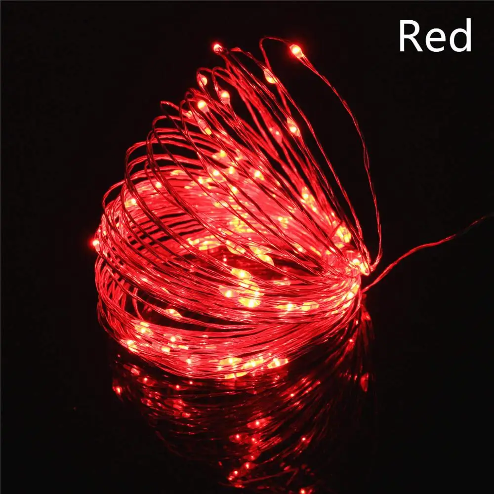 Fairy LED String Lights 10LED/M 10M 5M 2M 3XAA Battery Operated LED Holiday Light for Garland Party Wedding Christmas Decoration