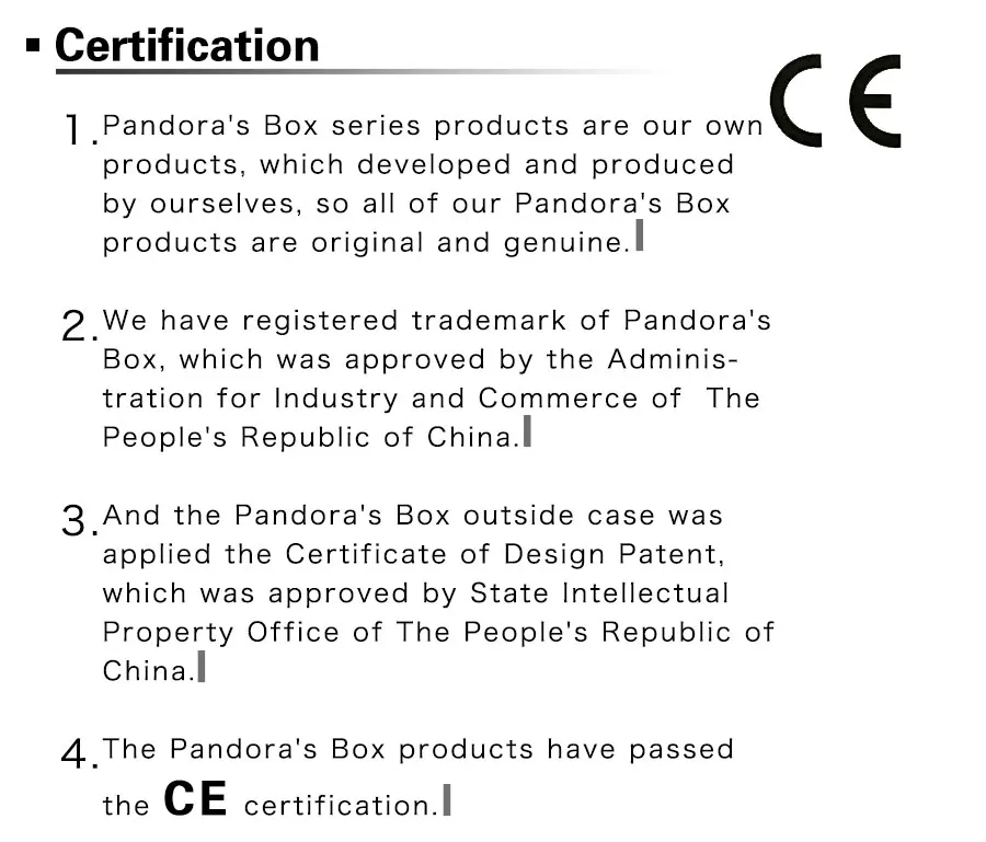 Pandora's Box дополнительная плата/стоимость только за баланс вашего заказа/стоимость доставки