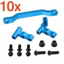 10 комплектов Алюминий рулевая тяга комплект A949-08 для RC WLtoys 1/18 A949 A959 A969 A979 дистанционного Управление автомобиль синий