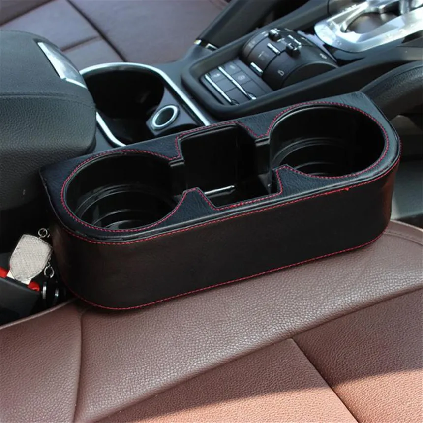 

Car-styling Black 2 Cup Holder Drink Beverage Seat wedge Car Auto Truck Universal Mount