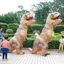 Adult T-REX Inflatable Costume Christmas Cosplay Dinosaur Animal Jumpsuit Halloween Costume for Women Men