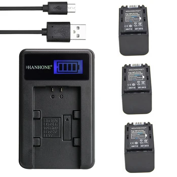

3PCS 3000mAh NP-FV70 NP FV70 NPFV70 Battery+LCD USB Charger for Sony NP-FV50 HDR-CX230 HDR-CX150E HDR-CX170 CX300 Z1 NP-FV30