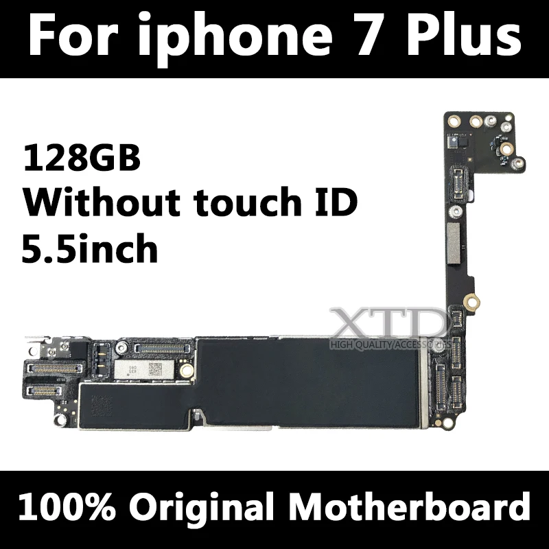 Оригинальная разблокированная материнская плата для iphone 7 plus платы без Touch ID 128G