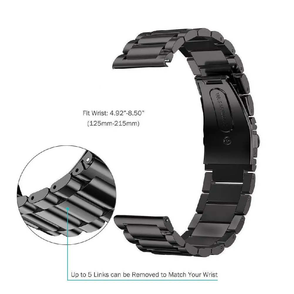 Ремешок для часов EastVita 22 мм из нержавеющей стали ремешок браслета Samsung Gear S3