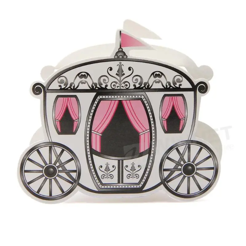 100 Fairytale Princess Carriage Candy Chocolate Gift Boxes Wedding Party Favor Wedding