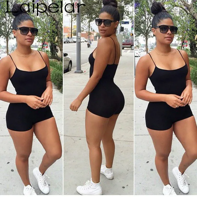 

2018 Lady Jumpsuit Plus Size And Rompers for Women,Sexy Condole Super Short Playsuits XS-XXXL Summer Solid Shorts Laipelar