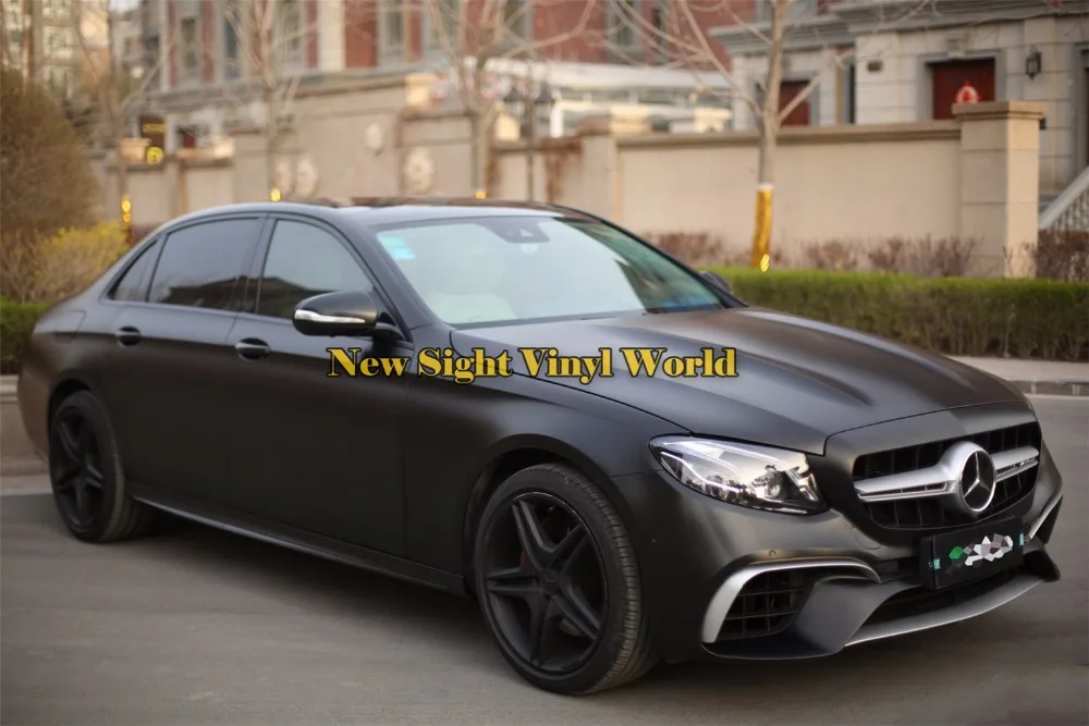 

Best Quality Black Satin Metallic Vinyl Car Wrap Frozen Vinyl Roll Bubble Free For Car Wrapping Film