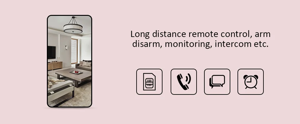 FUERS DP500 433MHz домашняя система охранной сигнализации беспроводной дверной датчик ЖК-дисплей Голосовая подсказка проводная сирена комплект SIM GSM сигнализация