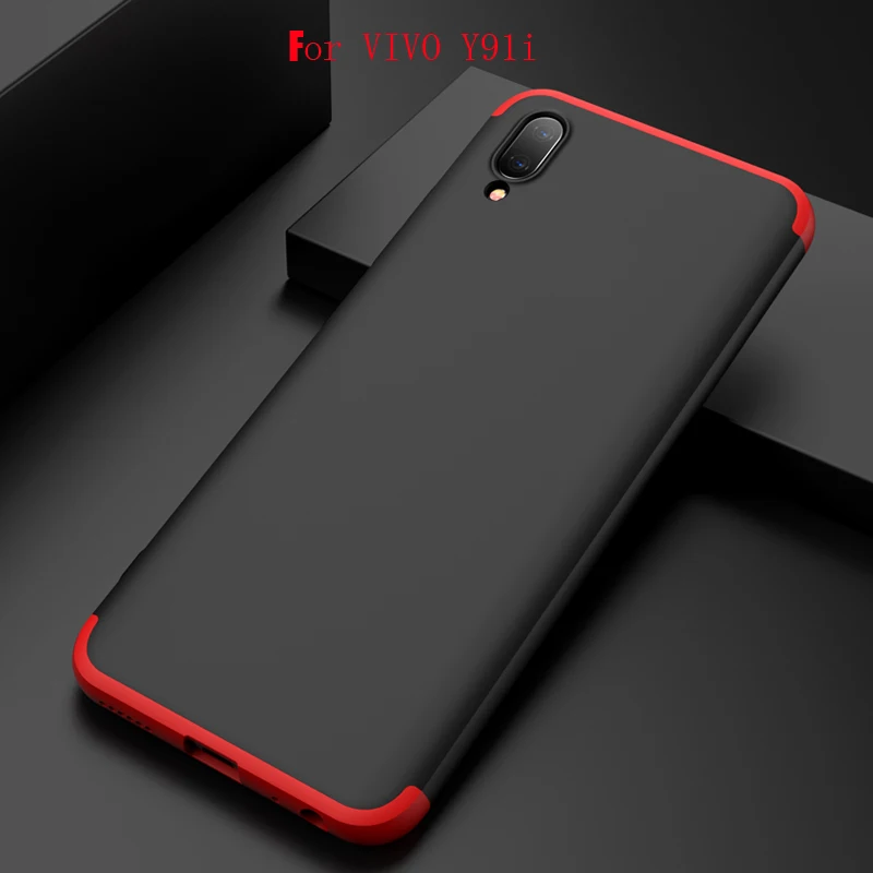Оригинальный чехол для VIVO Y91c Роскошный 3 в 1 с полным защитным кольцом и магнитным