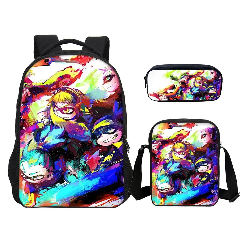 VEEVANV Splatoon 2 подростковый Школьный рюкзак 3 шт. набор 3D печать женские сумки на