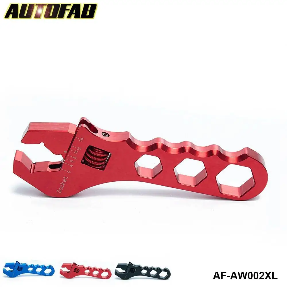 

AN AN3 AN4 AN6 AN8 AN10 AN12 AN16 Adjustable Wrench Hose Fitting Tool Aluminum Anodized Spanner AF-AW002XL