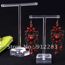 10 комплектов, прозрачные органические стеклянные серьги подставка для украшение на витрину, подставка для ювелирных украшений