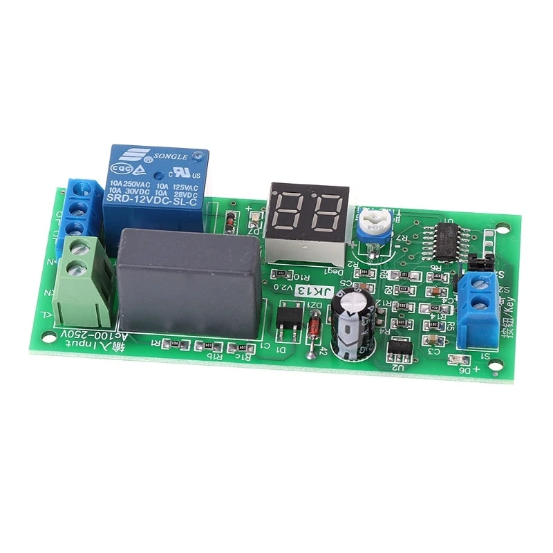 OOTDTY AC220V таймер задержки выключения платы 0 секунд 99 минут релейный модуль|Реле| |