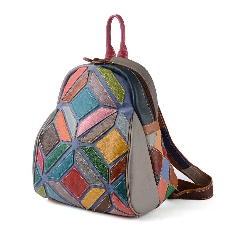San Maries, разноцветный женский рюкзак в случайном стиле, женский рюкзак, женские рюкзаки для девочек-подростков, рюкзак