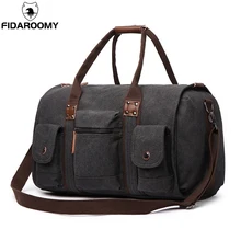 Travel Bag Large Capacity Men Hand Luggage Travel Duffle Bags Canvas Weekend Bags Business Trip Multifunctional Travel Bags 2018 new men travel bag large capacity multifunctional hand bag waterproof big duffle bag weekend business luggage travel bags
