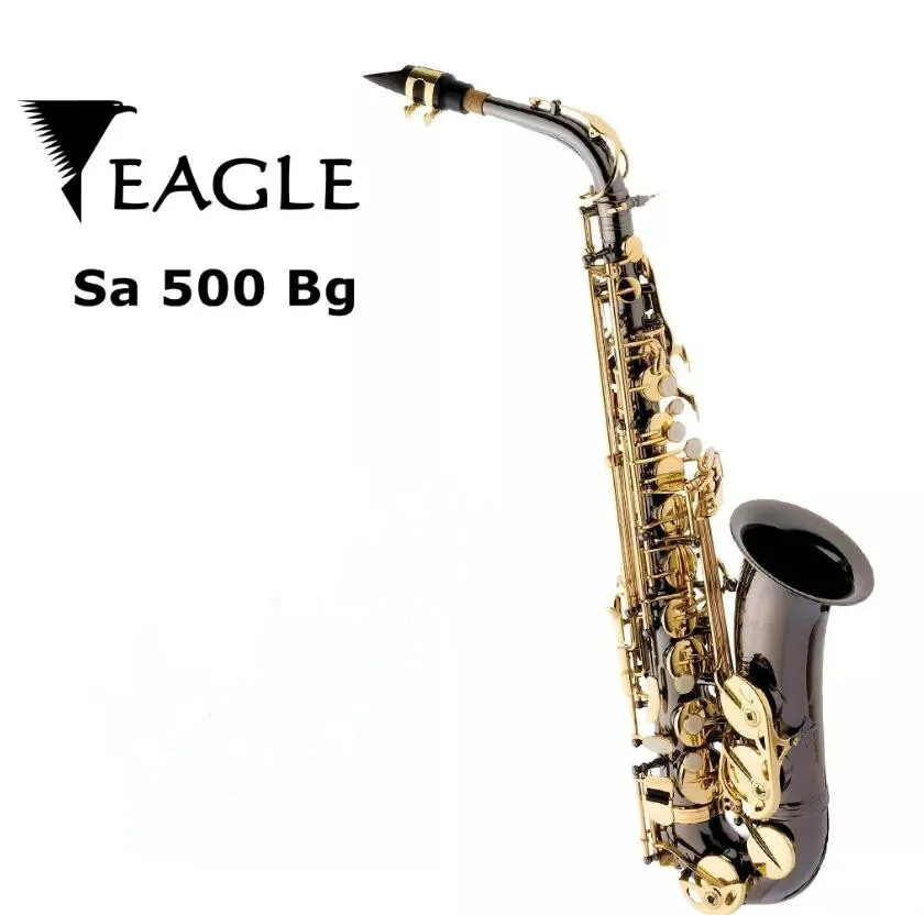 Original Eagle Sa500 Saxophone Alto in E flat Saxofone Black Nickel