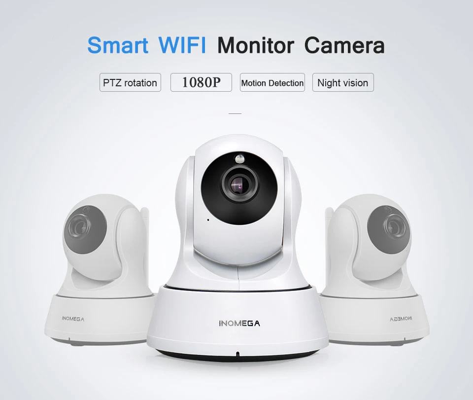 INQMEGA 720P IP камера, беспроводная Wifi камера, домашняя камера видеонаблюдения, сетевая камера ночного видения, P2P, удаленный просмотр