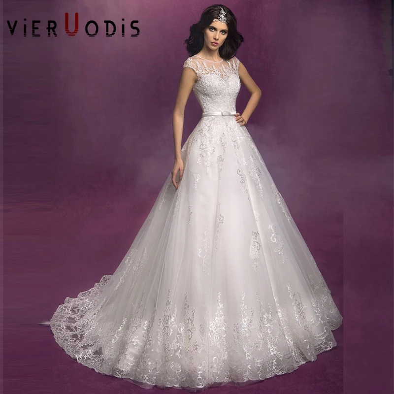 Vestido De Noiva 2019 свадебное платье трапециевидной формы без рукавов с кружевной