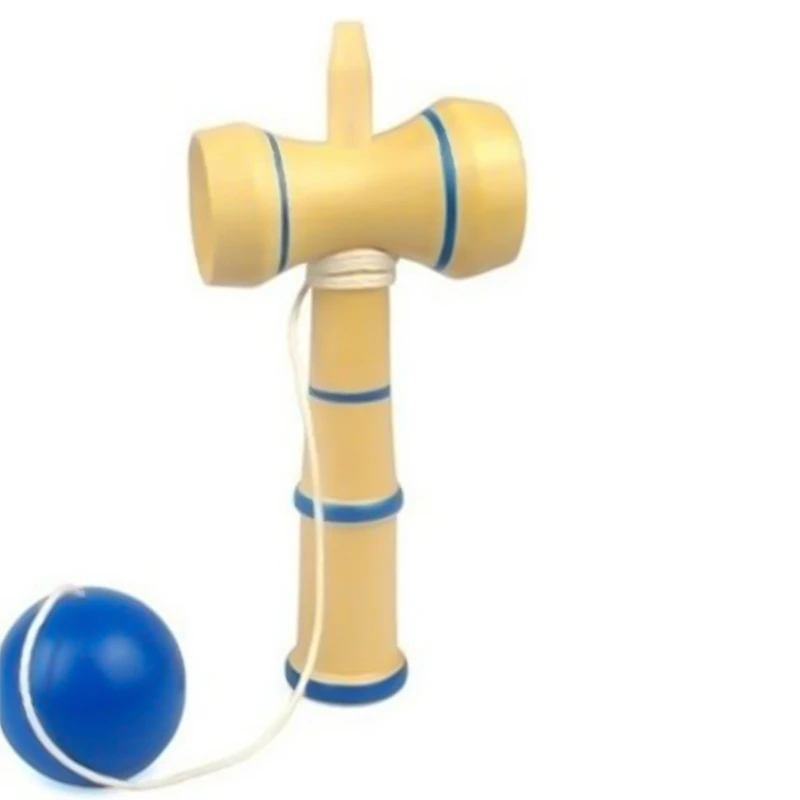 Цвет случайный ребенок Kendama координация мяч традиционные японские деревянные игрового мастерства развивающая игрушка