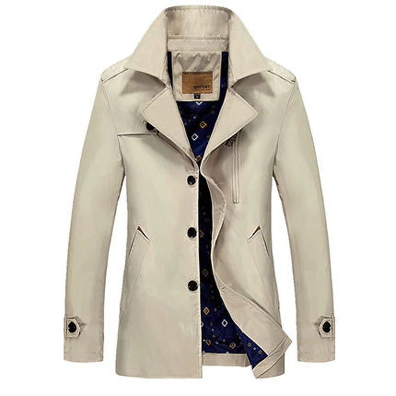 Тренч, мужское длинное осеннее корейское модное тонкое длинное пальто, мужское тонкое пальто, однотонная ветровка, куртка, пальто, 4 цвета