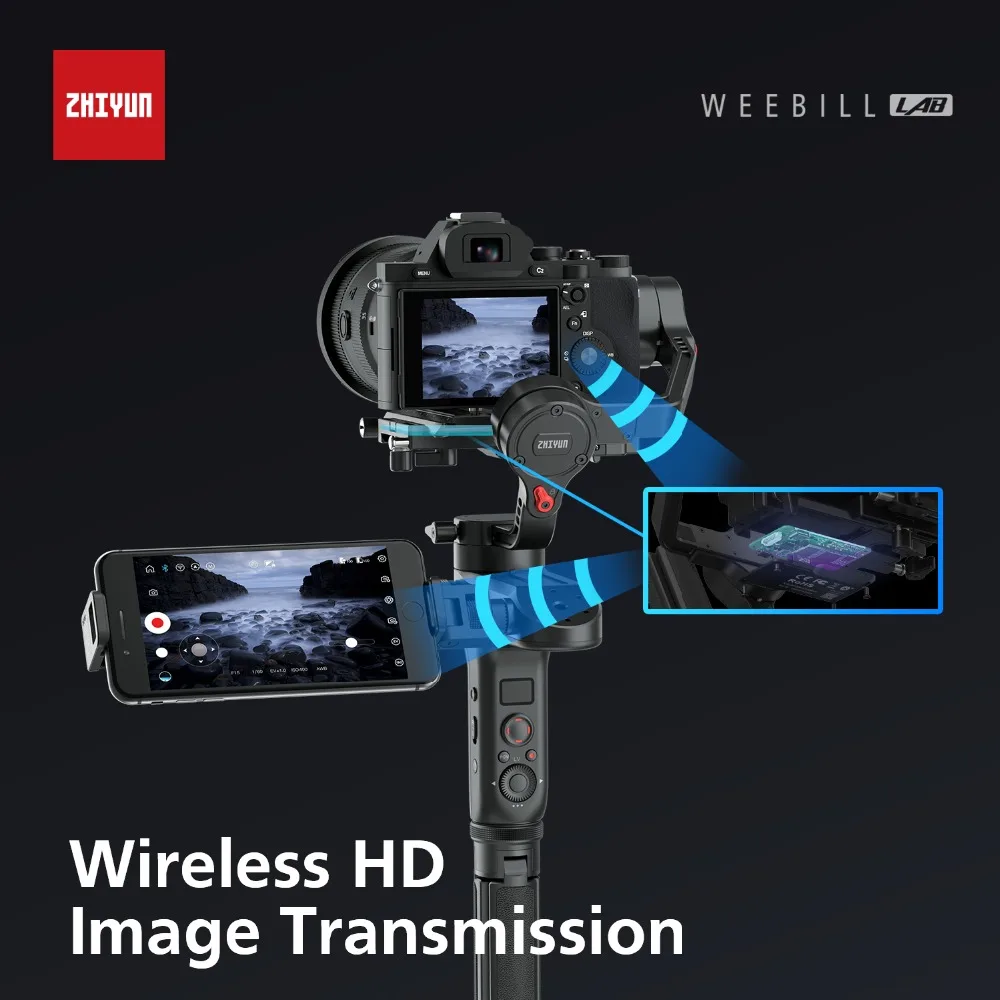 Zhiyun Weebill лабораторная камера стабилизатор Беспроводная передача изображения для беззеркальной камеры ручной 3-осевой карданный стабилизатор vs Crane 3