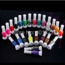 Canetinhas блеск ногтей Стрипер 24 шт./лот 2-Way Nail Цвет Ручка кисти лак для ногтей комплект Цвет idas