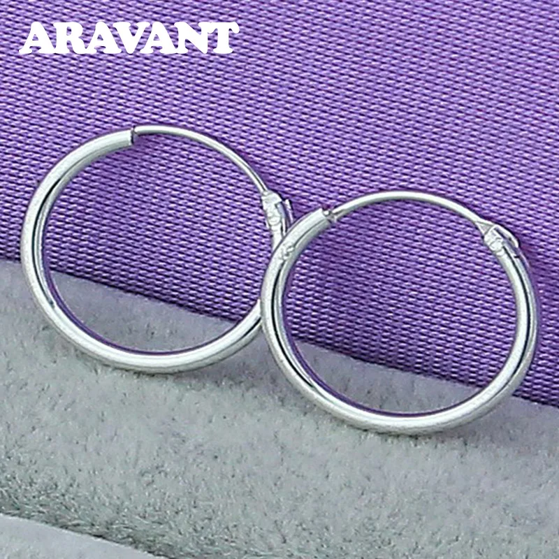 

New Arrival 925 Silver Jewelry Small Circle Hoop Earrings For Women Party Fashion Jewelry