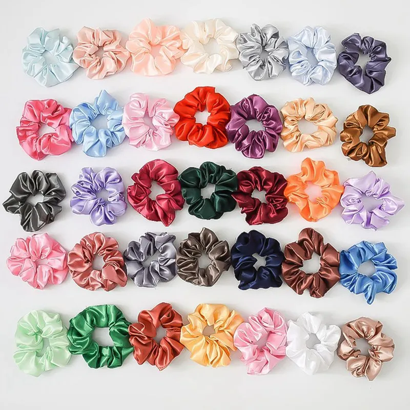 35 Pcs Scrunchie Elastic Hair Bands For Women Or Girls Hair Accessories For Women Tie Hair Ring Rope Ponytail Holder