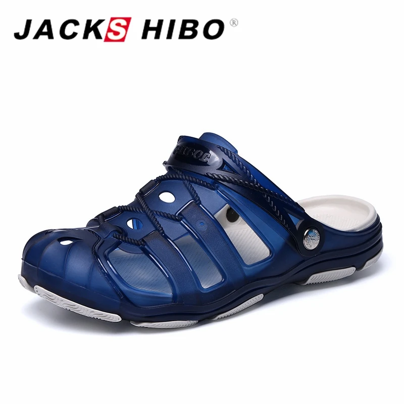 JACKSHIBO Summer Men's Sandals EVA Clogs Slippers Casual Fashion Mens Water Shoes Mens Lightly Slipper Mule Big Size Sandals