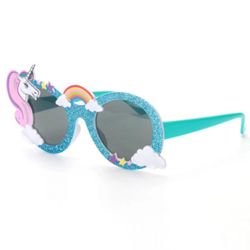 

Unisex Funny Round Sunglasses For Men Women Boy Girl Cartoon Rainbow Unicorn Horse Frame Spectacles Drama Prop Eyewear UV400 L2