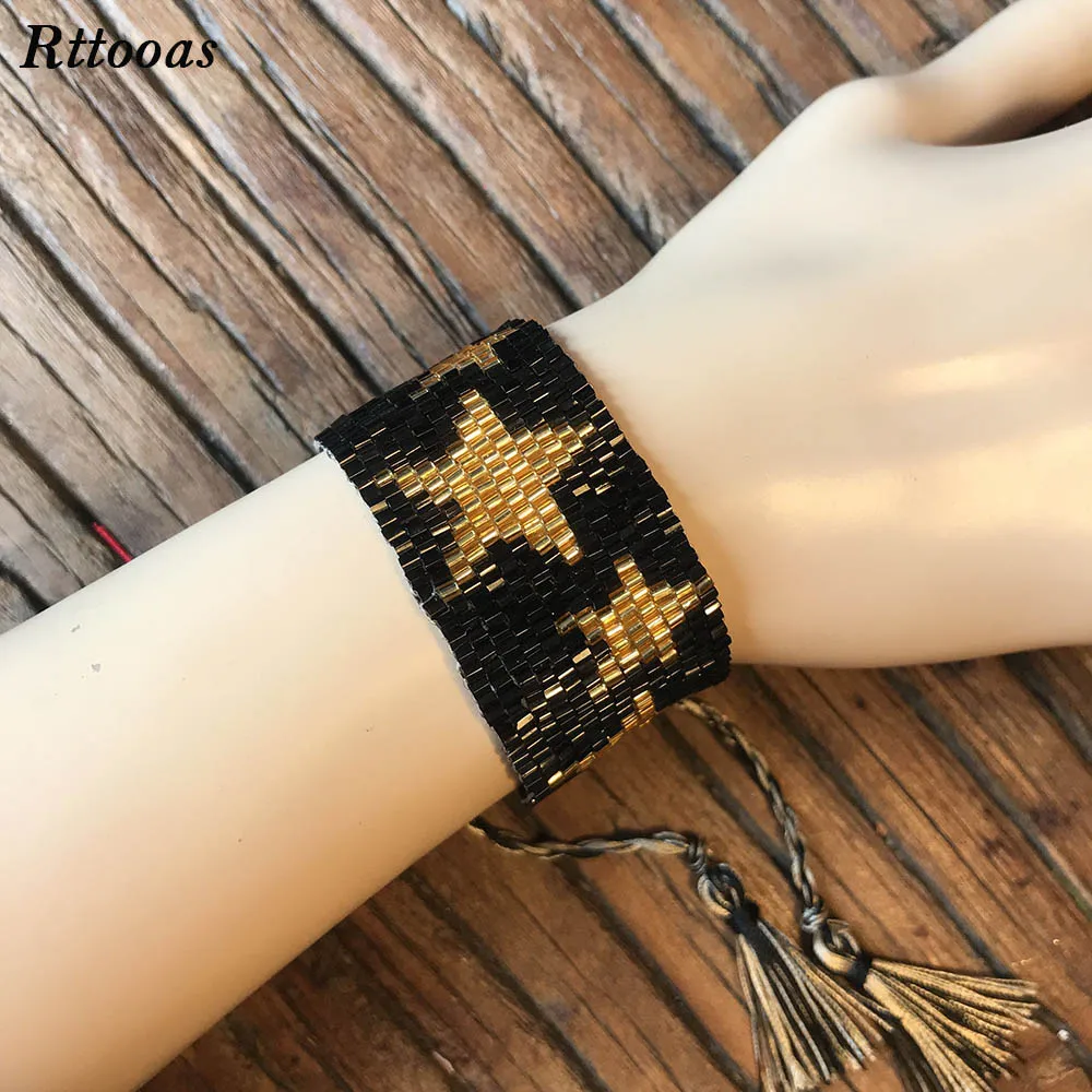 Женский браслет с бусинами Rttooas Go2boho модный в стиле бохо со звездами браслеты