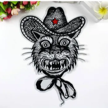 

10 Pcs/lot Most Free Shipping Embroidery Patches Ancient Oversize Applique Patch Cat Clothes Sewing Accessories Wholesale