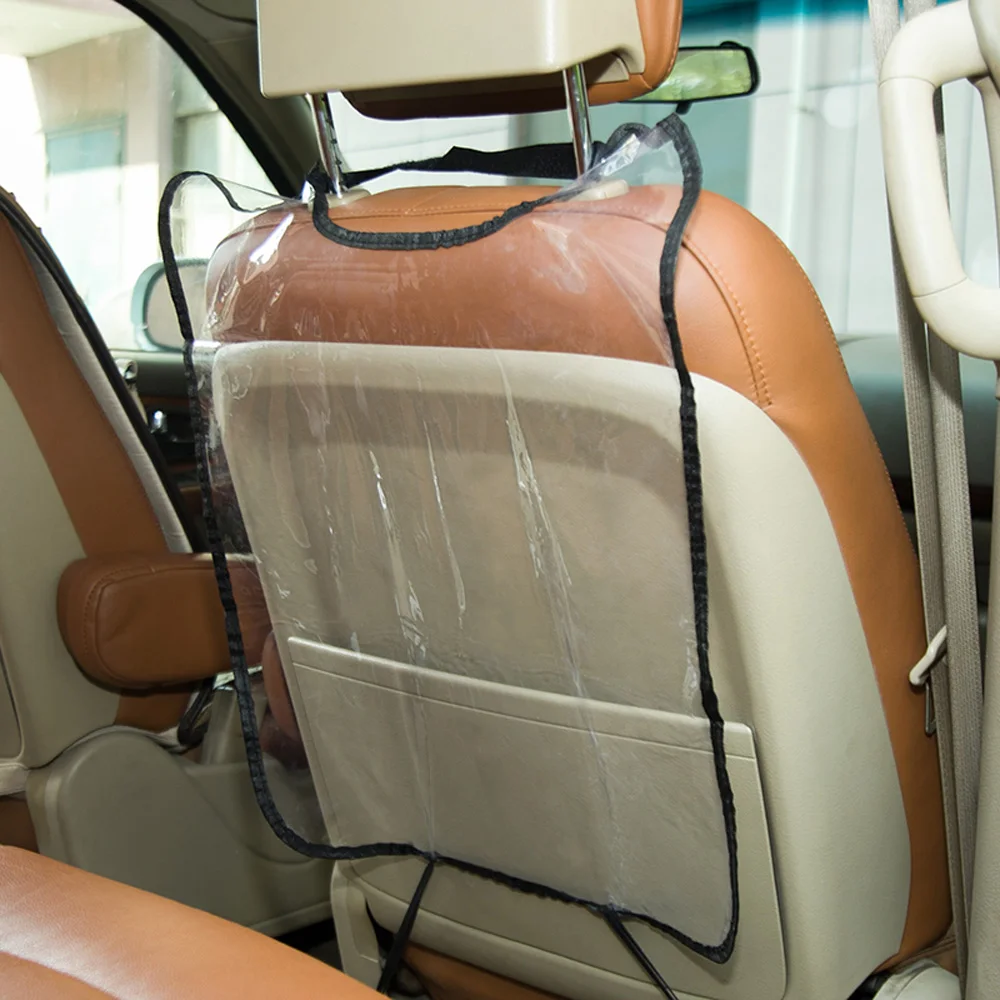 PVC Car Waterproof Mats Seat Back Cover Car Seat Cover Kick Protector Covers PVC Car Waterproof Mats Seat Back Cover Car Seat Cover Kick Protector Covers