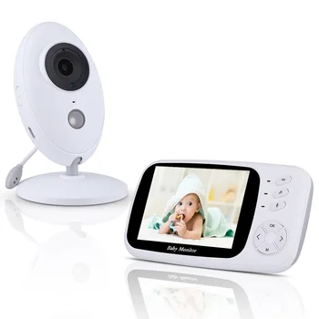 

baby cam videophone bebe 3.5 inch TFT LCD visiophone bebe IR Night Vision 2 way Talk Temperature Monitor 4 Lullabies