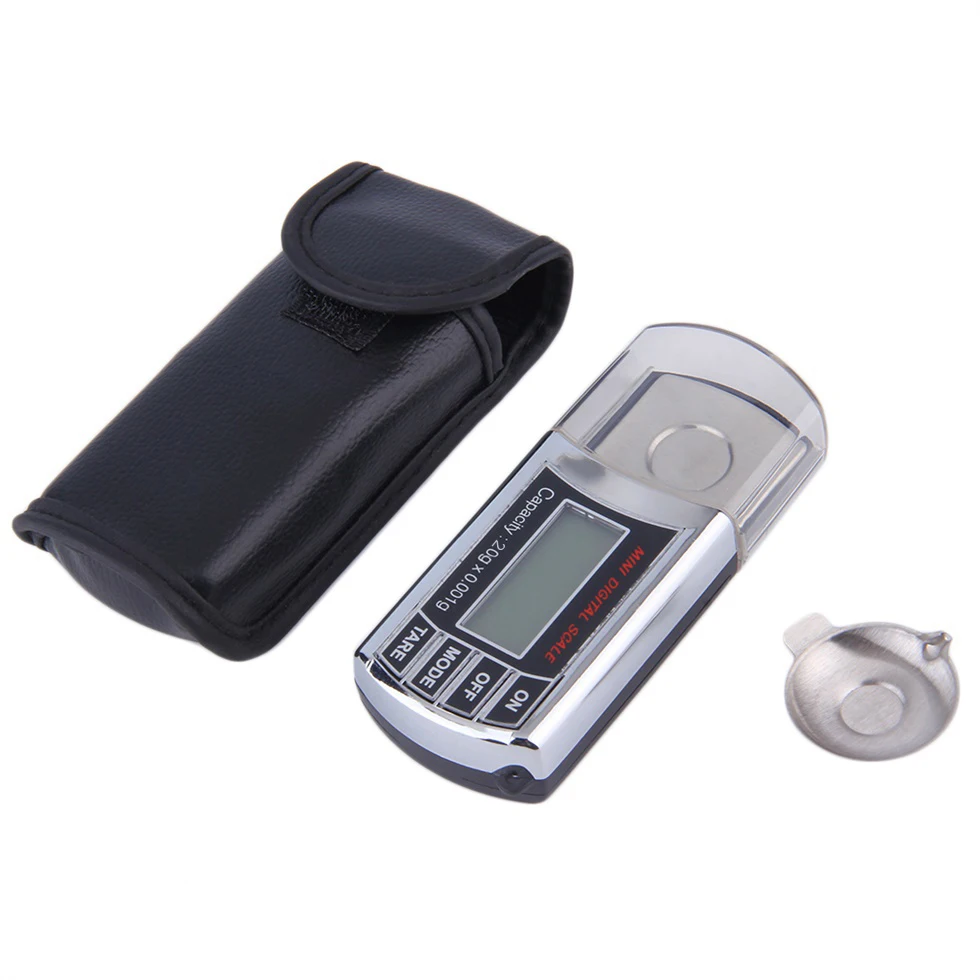 

High Precision 20g/0.01g/.001g Diamond Jewelry Scale Digital Milligram Gram Pocket Scales Mini LCD Carat Weight Balance