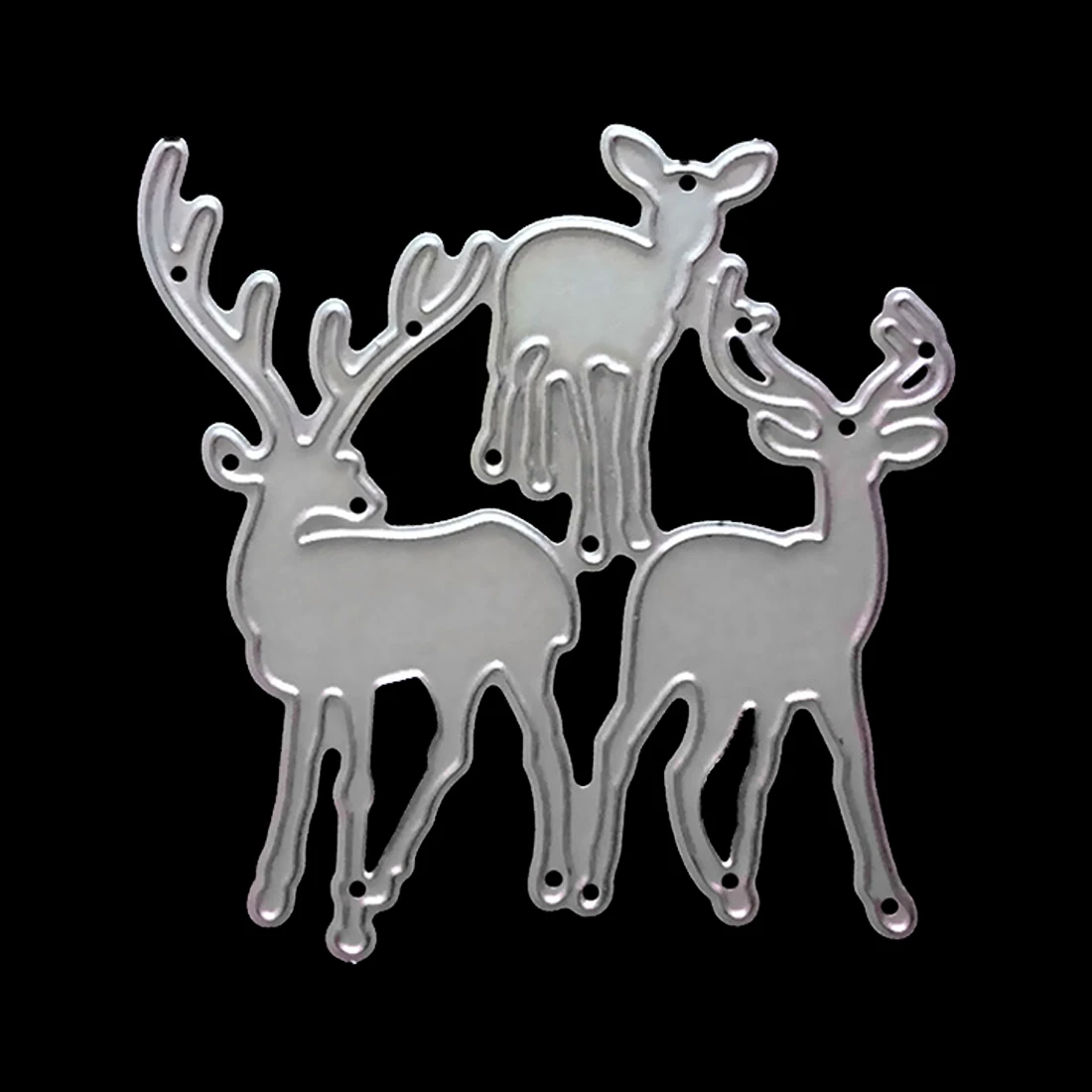 

Pop Customized Christmas Deer Set Metal Steel Embossing Template Cutting Die Stencil For DIY Scrapbooking Card Album Craft