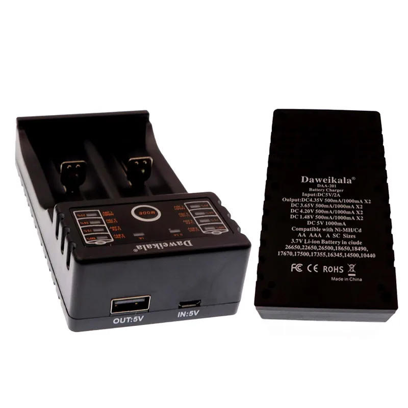 Daweikala Daa 201 USB Intelligent батарея зарядное устройство с запасные аккумуляторы для