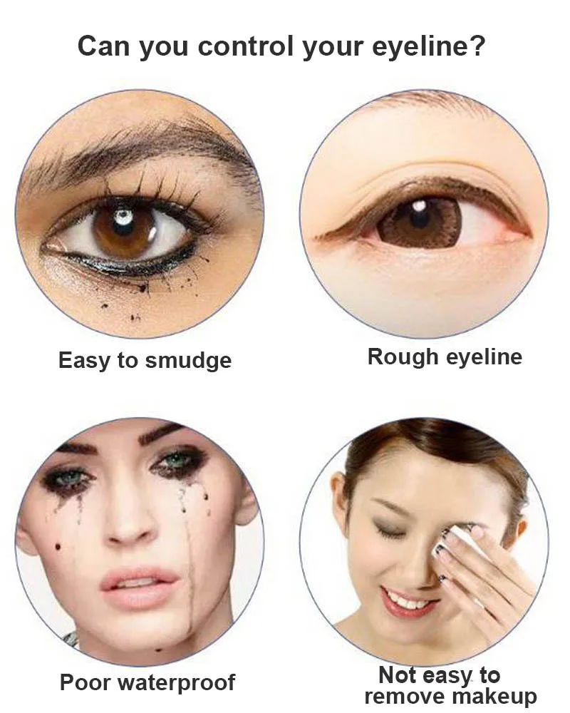 Waterproof Black Color Eyeliner Gel with Brush Easy to Wear Makeup Long-lasting Eye Liner Beauty Women Cosmetics Makeup Tools 6