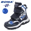 BONA – Bottines à scratch pour enfants, chaussures d'hiver à bout rond pour garçons, confortables, nouvelle collection, livraison rapide ► Photo 1/6