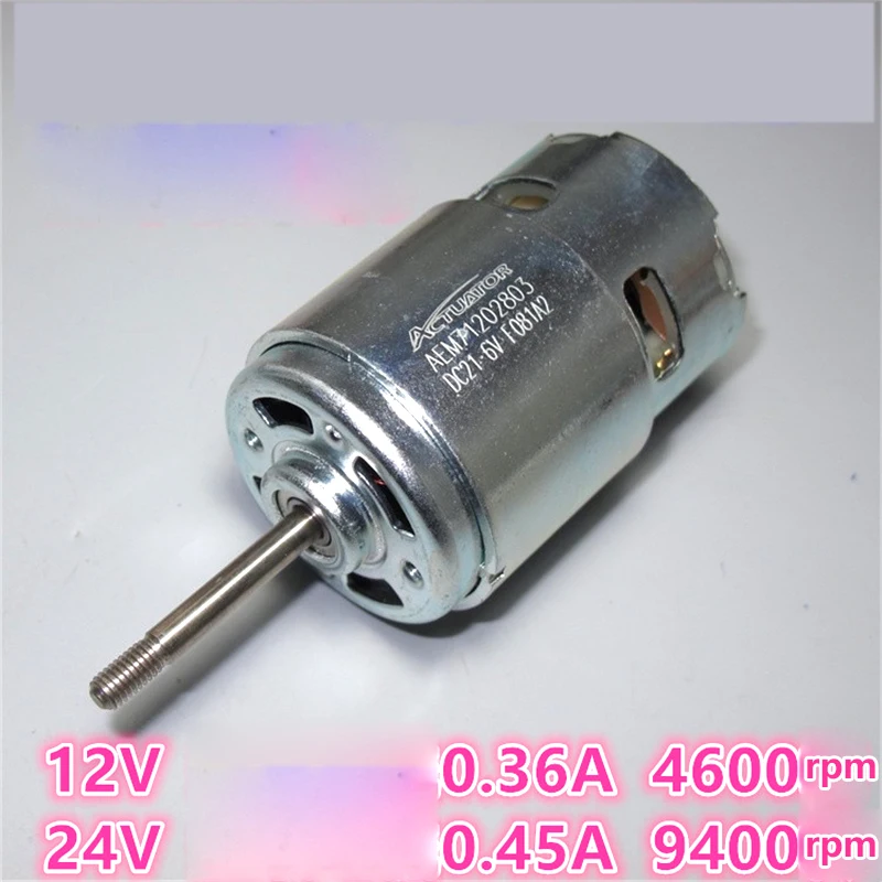 12V24V36V Low Speed Large Torque 18V Forward Ball Bearing New Long Shaft 775 DC Motor 20000rpm 9200rpm for grass cutter | Обустройство
