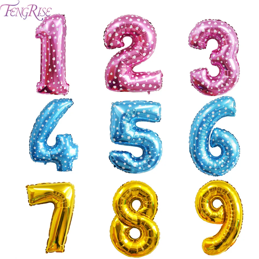 32 дюймов золотое серебряное число фольги Воздушные шары цифры для дня рождения, свадьбы украшения шар в форме буквы события вечерние поставки