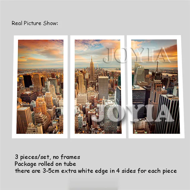 online shop large modern city wall painting new york sundown canvas